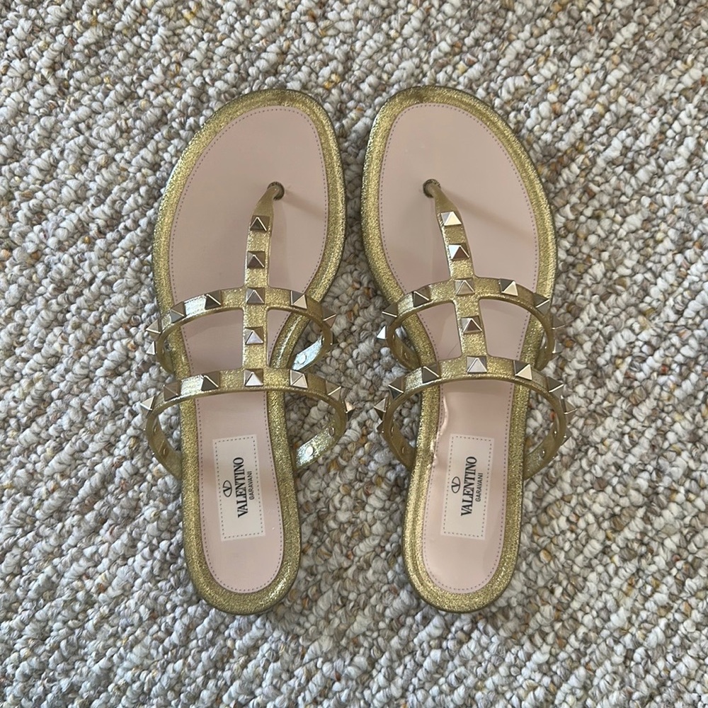 Valentino Rockstud PVC sandal